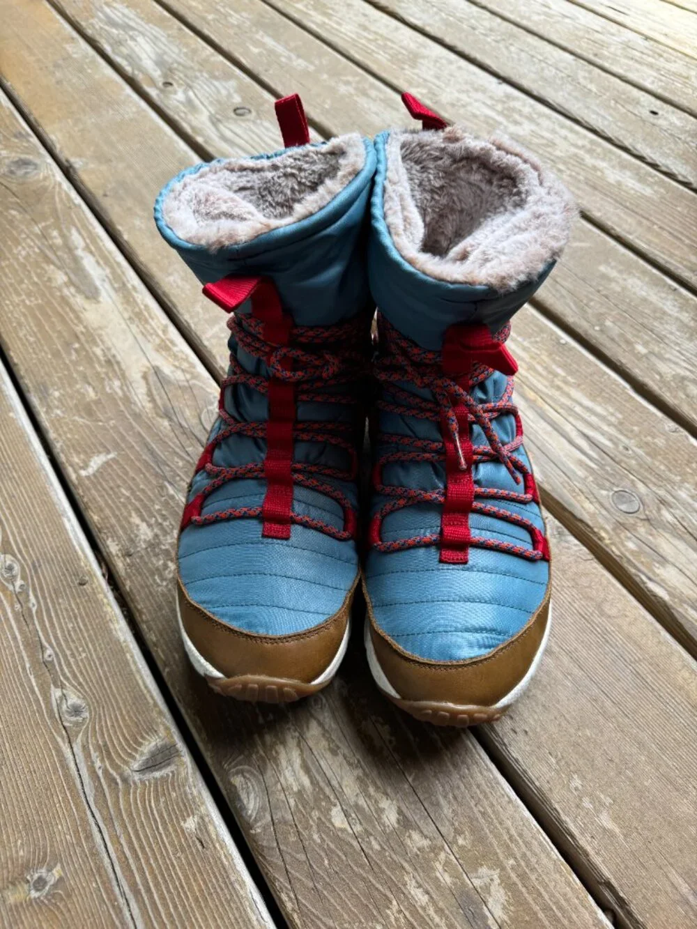 NIKE 2014 Footscape Route 728746-400 Blue/Brown/Red in Men's 10.5 / EU 44.5